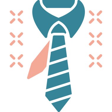 Kravat. Web simgesi basit illüstrasyon