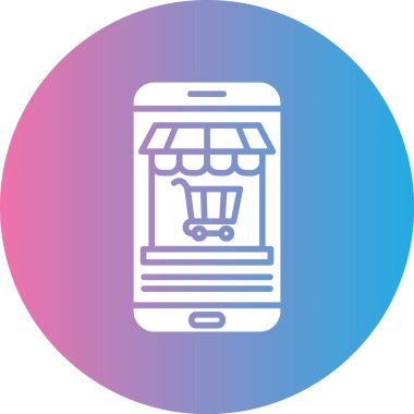 Vektör Mobil simge illüstrasyonu