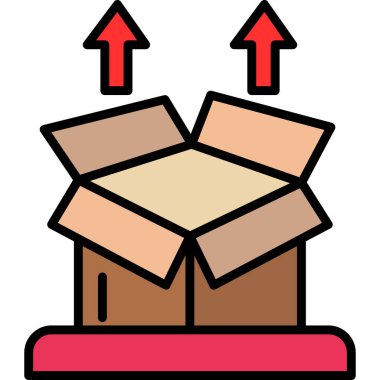 ok vektör illüstrasyon tasarımı içeren parsel kutusu