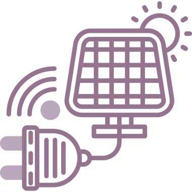 uydu simgesi vektör illüstrasyonu