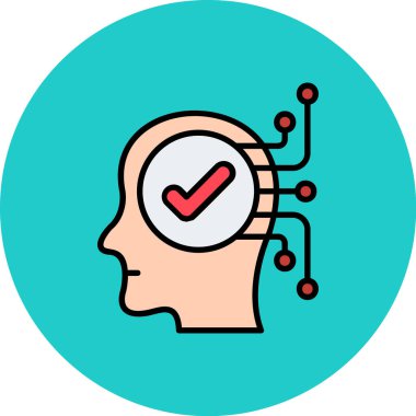 İnsan beyni. Web simgesi