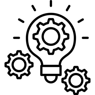 Fikir simgesi vektör illüstrasyonu