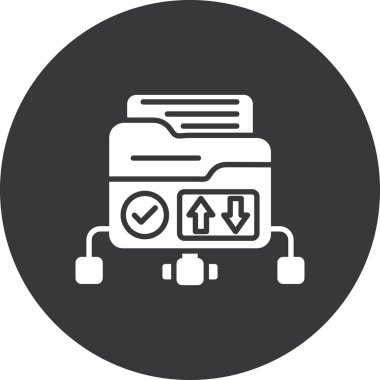 dosya simgesine sahip belge, basit vektör illüstrasyonu