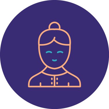 Vektör Avatar Simgesi illüstrasyonu