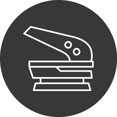 Dikiş makinesi simgesi, dikiş makinesi ve dikiş makinesi işareti vektör grafikleri, beyaz arkaplanda doğrusal desen. 10 saniye..