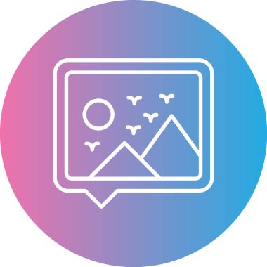 Modern simgenin vektör illüstrasyonu