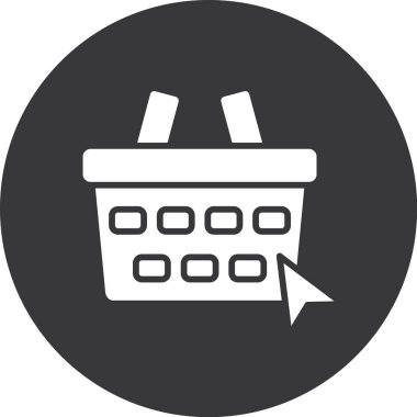 Alışveriş çantası simgesini, basit tarzı