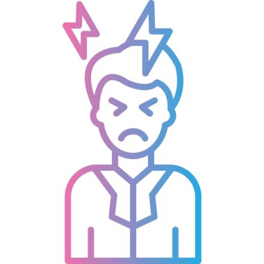 Üzgün surat. Basit resimleme