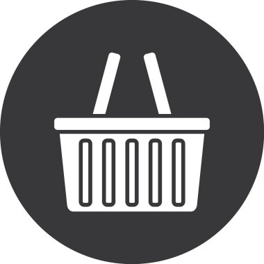 Alışveriş sepeti simgesini, basit tarzı