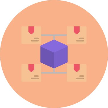 dağıtım lojistik simgesi