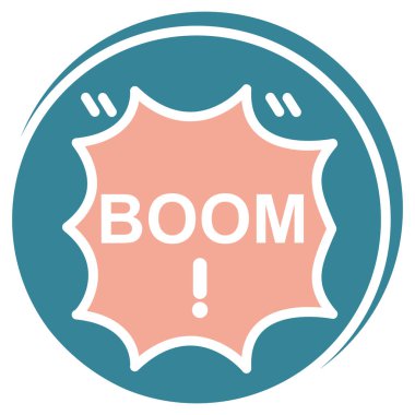 Renkli pullu düz dairesel etiket