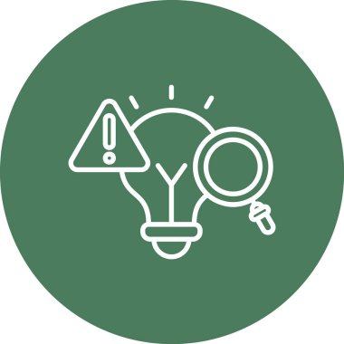 Moda biçimi izole edilmiş arkaplanda ampul simgesi