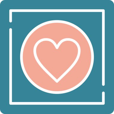 Aşk ikonu. vektör illüstrasyonu