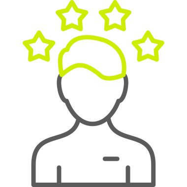 Yıldız simgesi olan bir adam