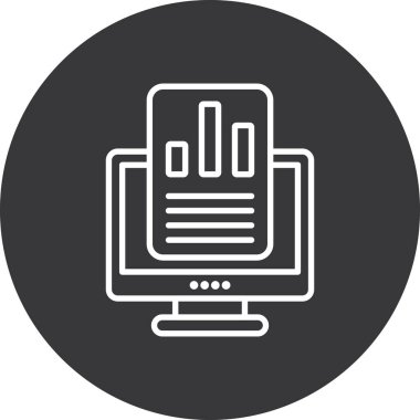 bilgisayar simgesi vektör illüstrasyonu