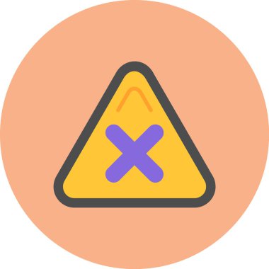 Üçgen simgesi, vektör çizimi