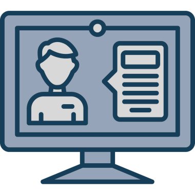 İnsan simgesinin vektör illüstrasyonu