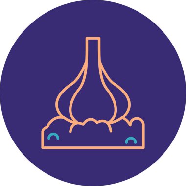 Bir gaz yakıcı simgesinin vektör illüstrasyonu