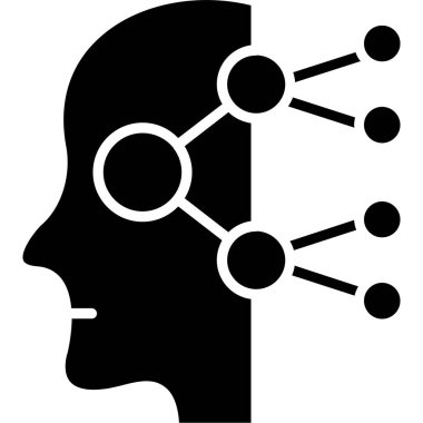 beyin baş vektör simgesi