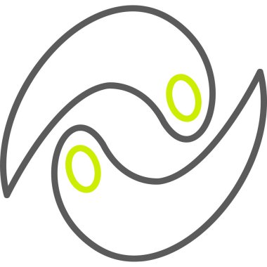 Bir spiral simgenin vektör illüstrasyonu