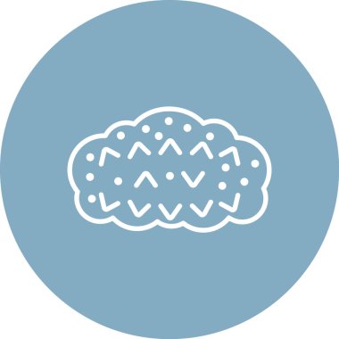 Bulut. Web simgesi basit illüstrasyon