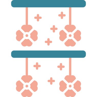 çiçek simgesi vektör illüstrasyonu