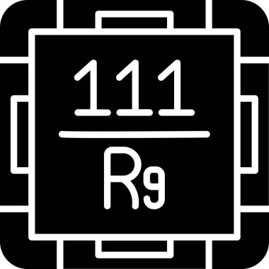 Kimyasal kimyasal formül çizgisi simgesi, vektör illüstrasyonu