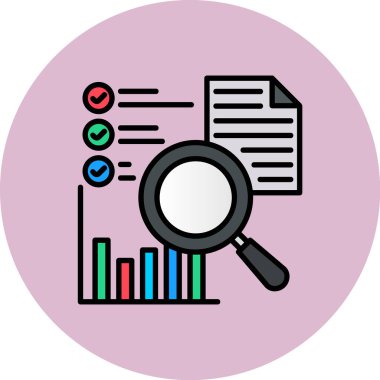 Analiz Simgesi Vektör Çizimi