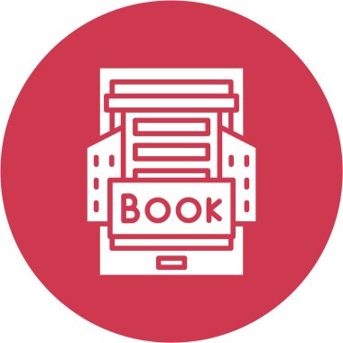 Kitap vektörü simgesi, kitap ve web tasarımı için basit vektör illüstrasyonu.