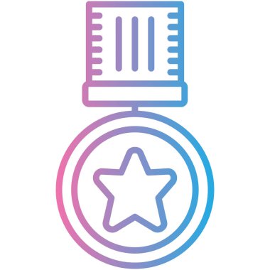 Ödülü rozet vektör simgesi