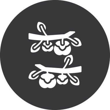 Modern yiyecek simgesinin vektör çizimi