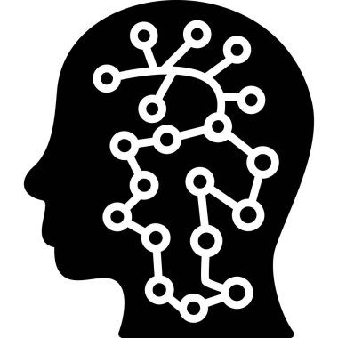 Baş simgesi olan beyin