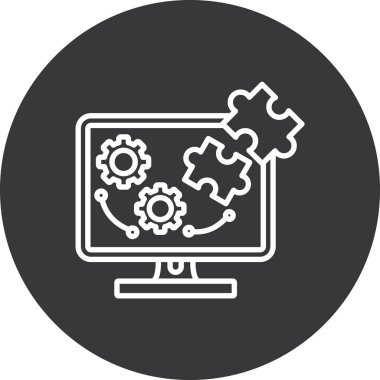 seo modern simgesinin vektör illüstrasyonu