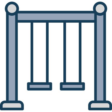 çit simgesi, vektör çizimi