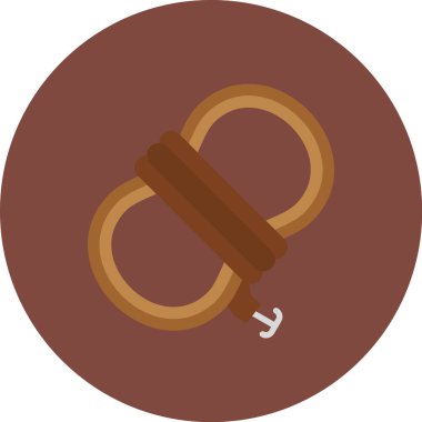 Zincir düz vektör simgesi