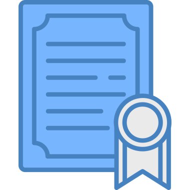 Sertifika. Web simgesi basit tasarım