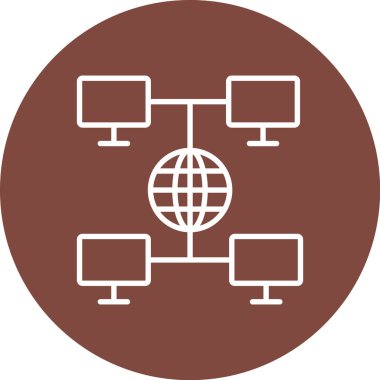 genel ağ vektör simgesi