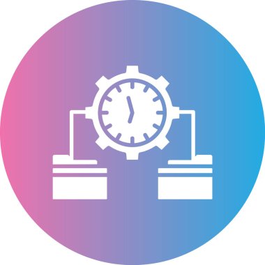 saat vektör simgesi modern illüstrasyon