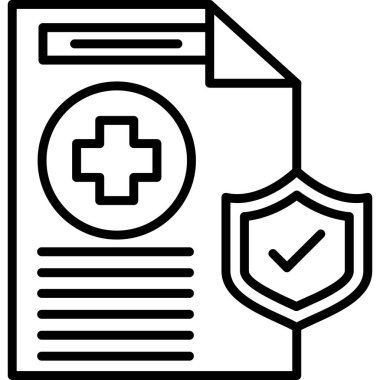 tıbbi kontrol vektör simgesi