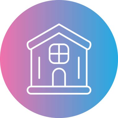 Bina. Web simgesi vektör illüstrasyonu