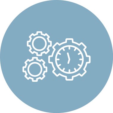 Dişliler. Web simgesi basit illüstrasyon