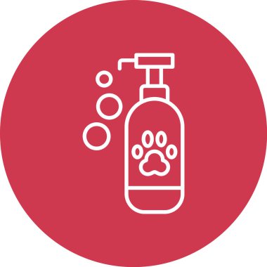 evcil şampuan ikonu vektör çizimi çizimi