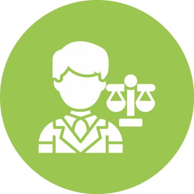 adalet simgesi vektör illüstrasyonu