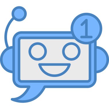 Sohbet simgesi vektör illüstrasyonu