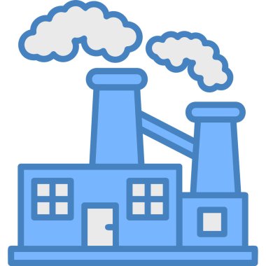 Fabrika fabrikası sanayi ikonu.