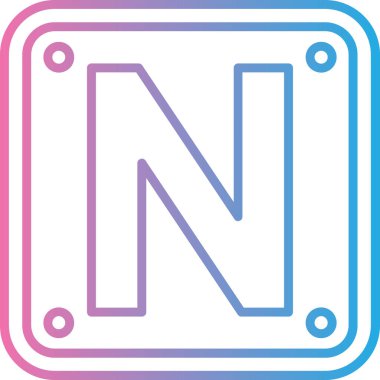 alfabe harfi n simgesi ana hat biçiminde