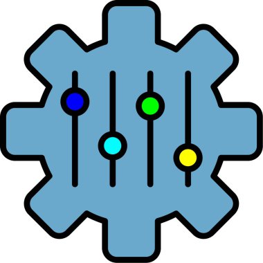 Teçhizat Web simgesi basit illüstrasyon