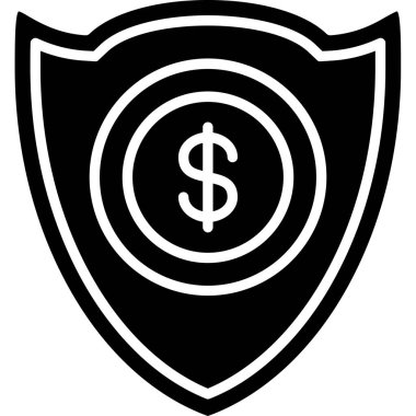 Dolar işareti vektör simgesi