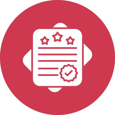 Rozet simgesi, vektör illüstrasyonu