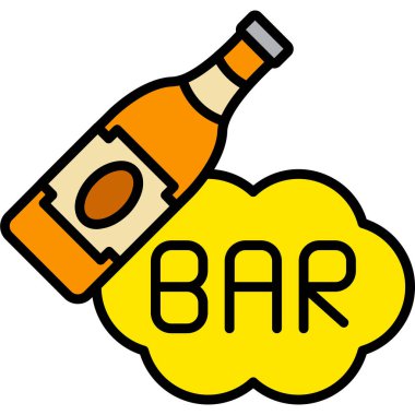 alkol çubuğu vektör illüstrasyonu